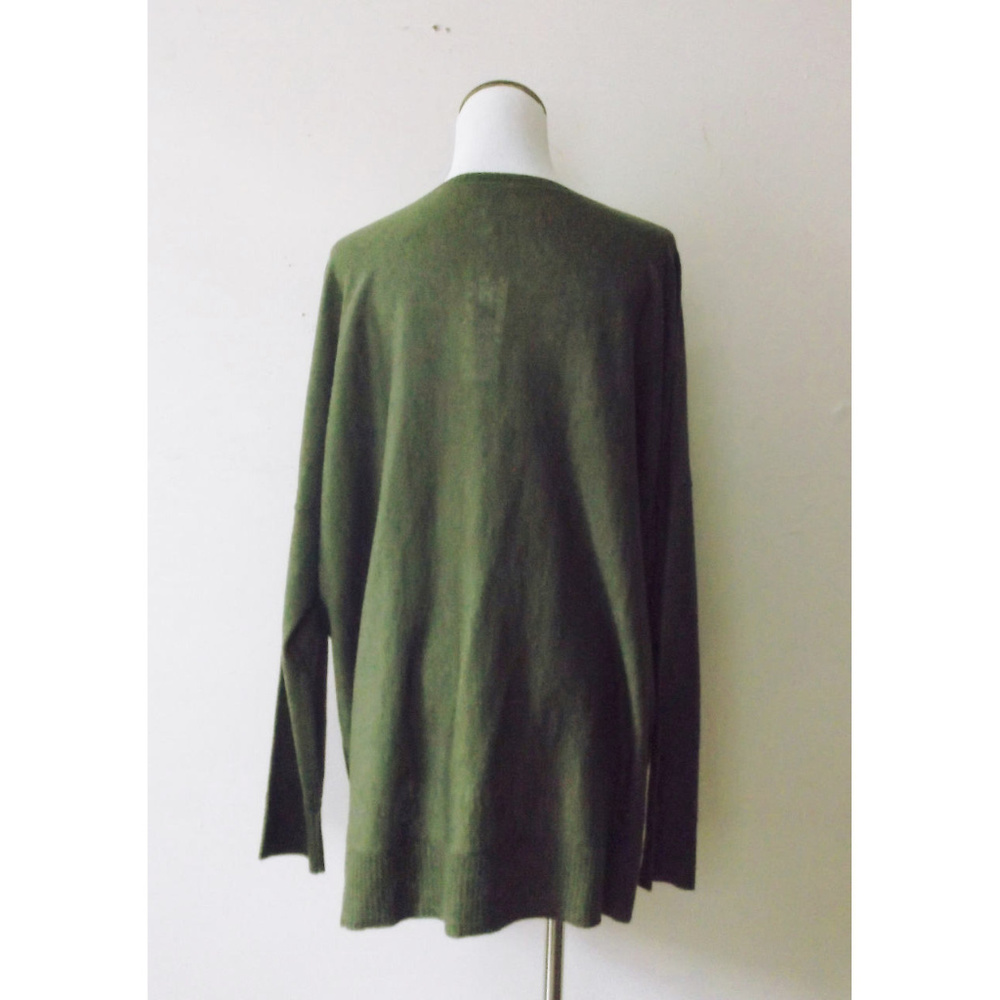 Eileen Fisher alpaca tencel hi-low boxy sweater - Picture 5 of 6